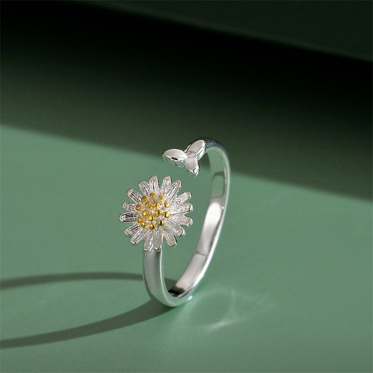 Floral Adjustable Ring